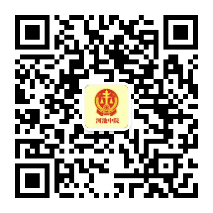河池中院公众号二维码