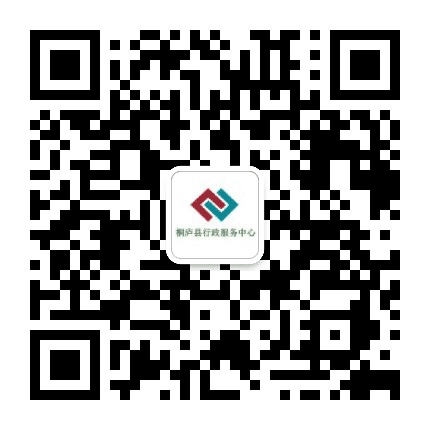 桐庐县行政服务中心公众号二维码
