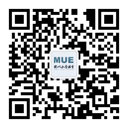 现代大学教育公众号二维码