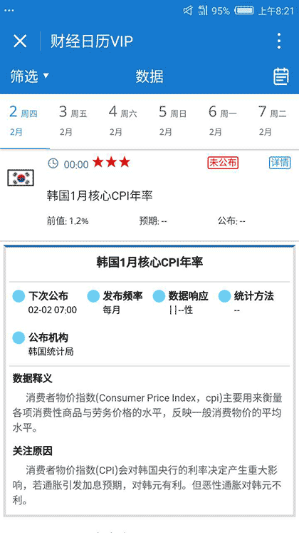 财经日历VIP截图1