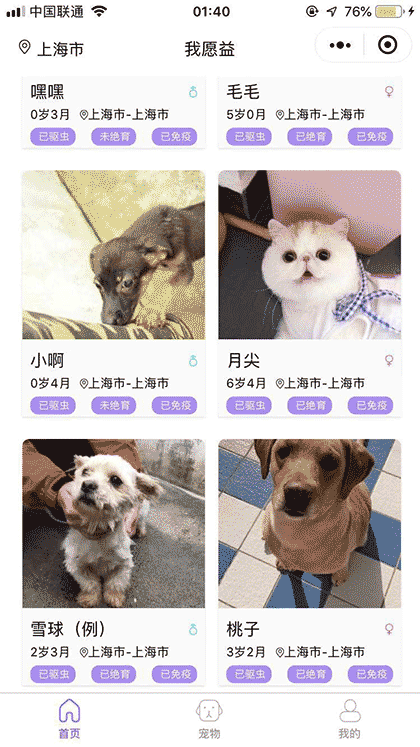 宠益领养联盟截图2