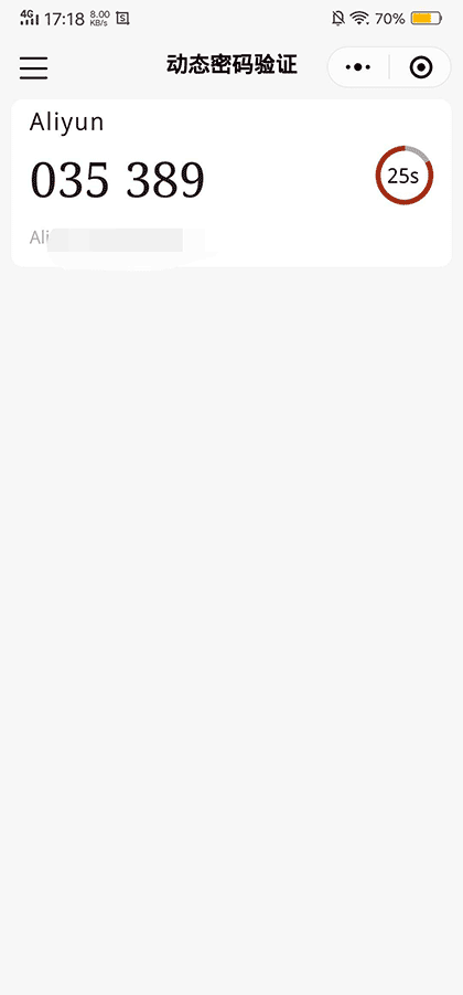 动态密码验证截图1