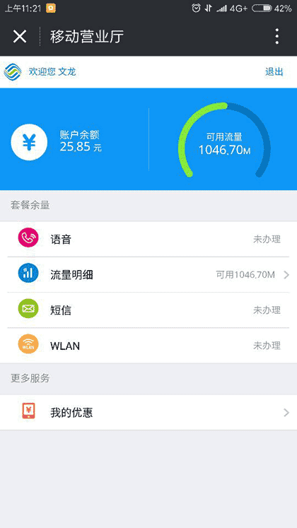 广东移动掌上服务厅截图2