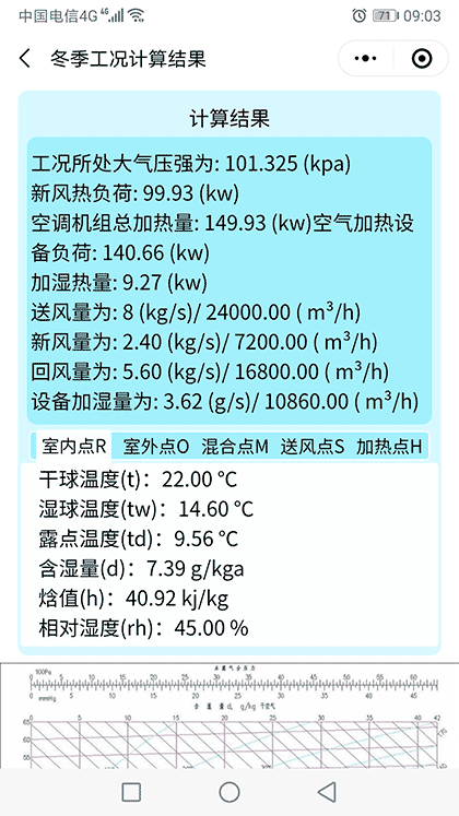 焓湿图湿空气物性参数计算截图2