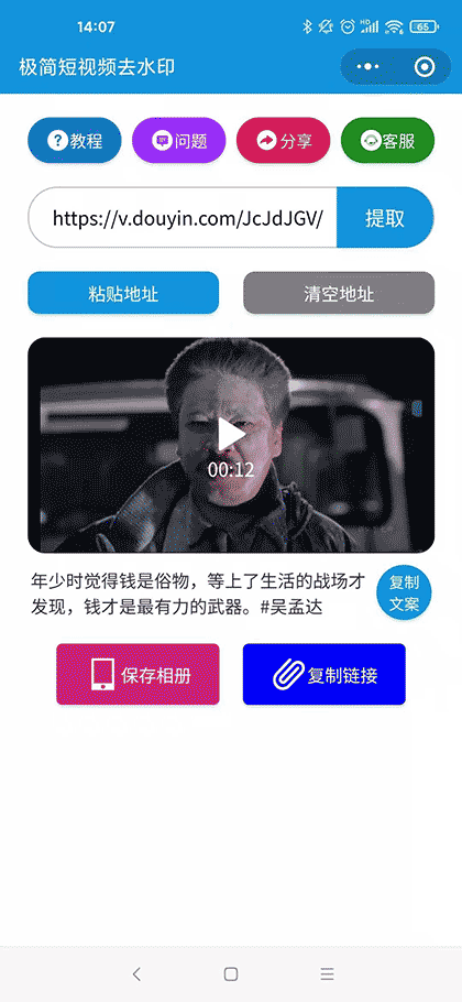 极简短视频去水印截图2