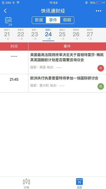 快讯通财经数据截图2