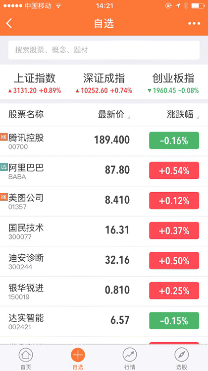 每日好股票截图2