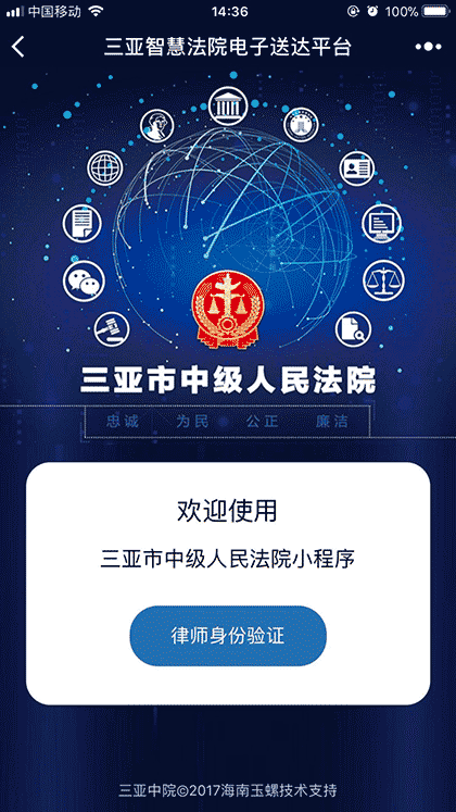 三亚智慧法院电子送达平台截图2