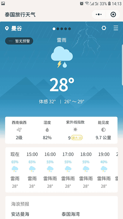 泰国旅行天气截图1