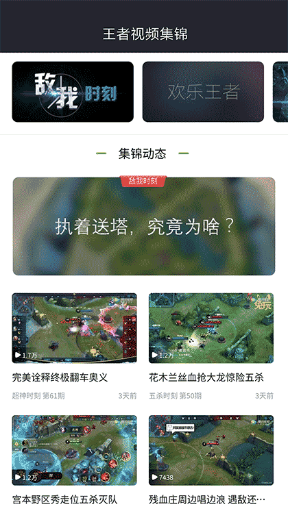 王者视频集锦截图1