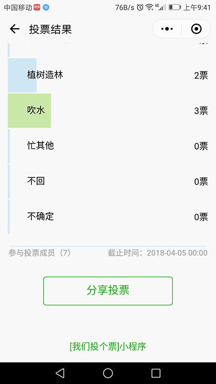 我们投个票截图2